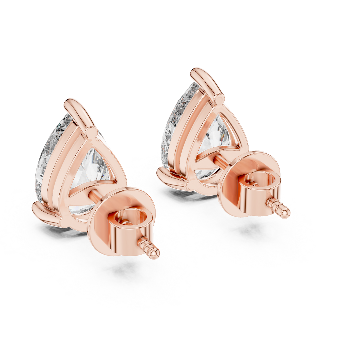 pear cluster diamond earrings