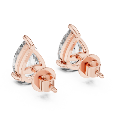 Pear Cluster Diamond Earrings