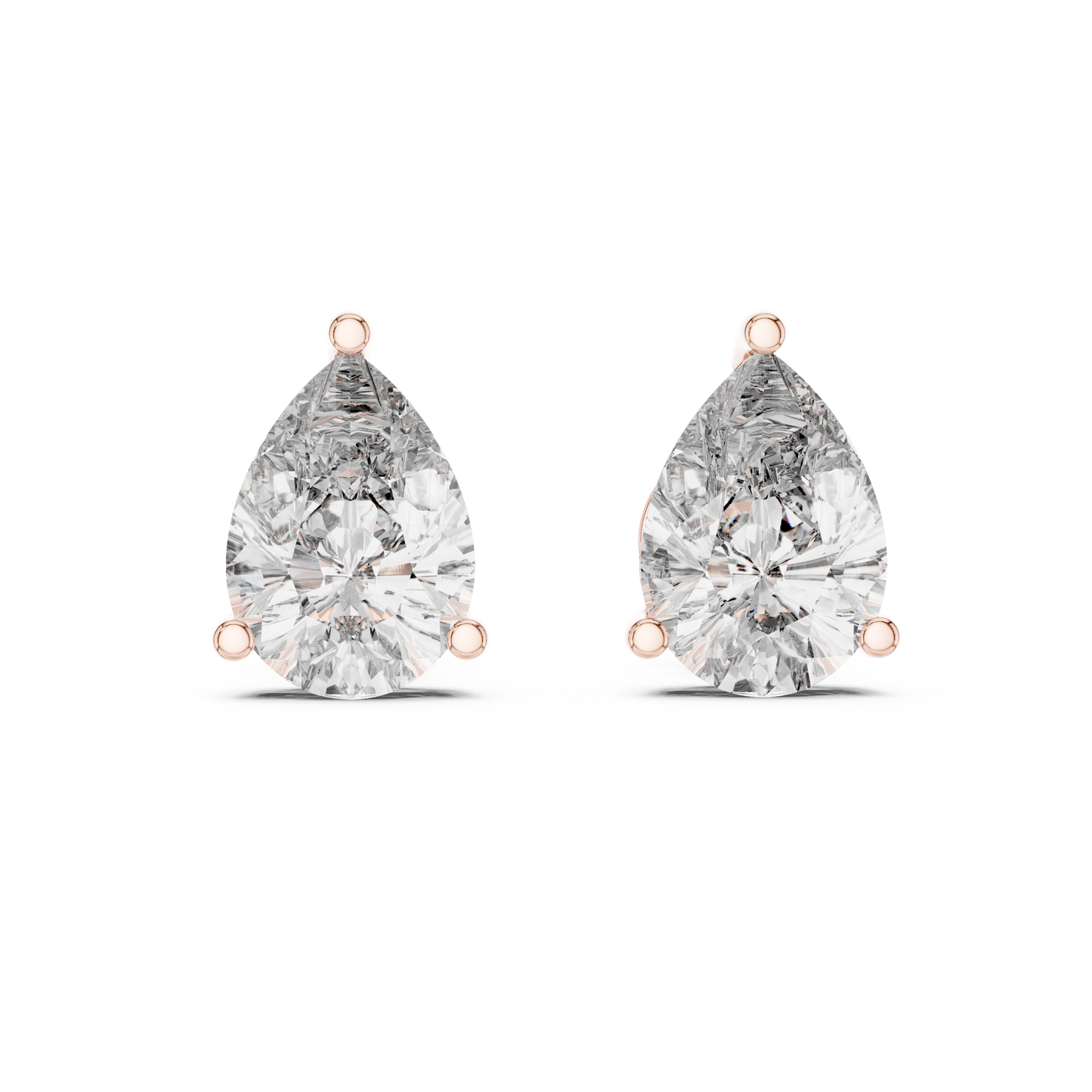 pear cluster diamond earrings