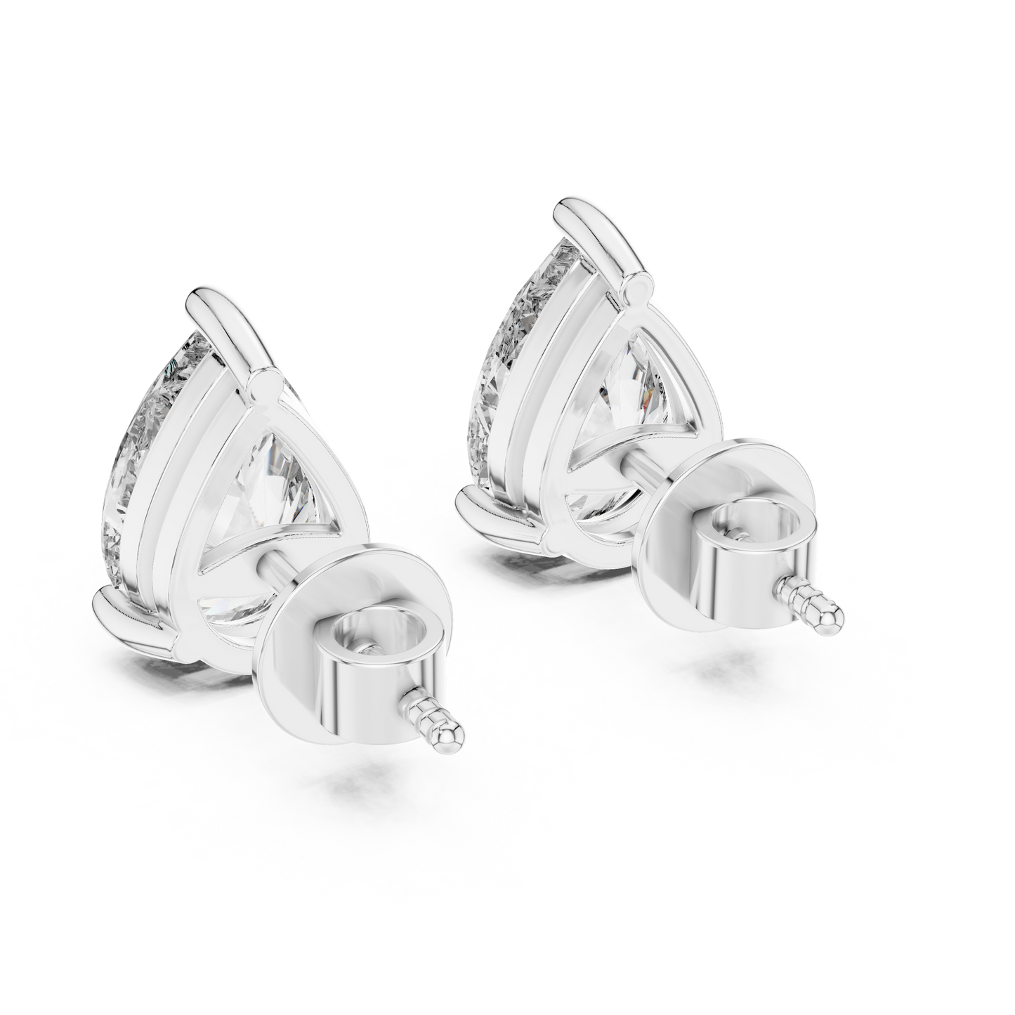 pear cluster diamond earrings