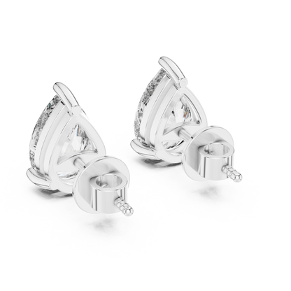 Pear Cluster Diamond Earrings