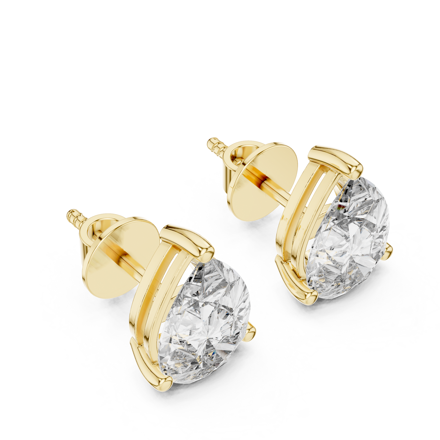 pear cluster diamond earrings
