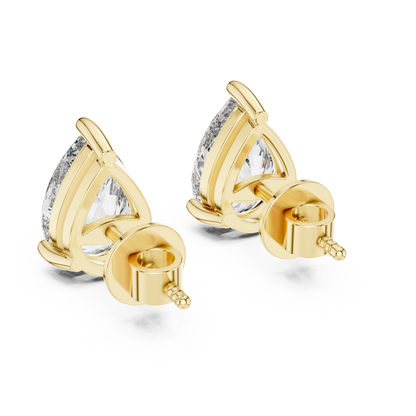 Pear Cluster Diamond Earrings