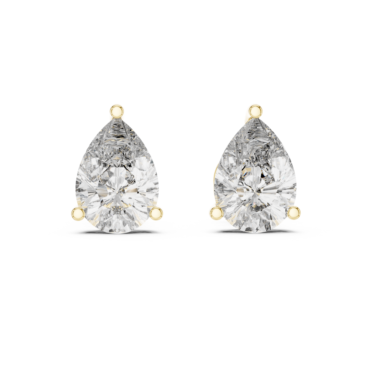 pear cluster diamond earrings