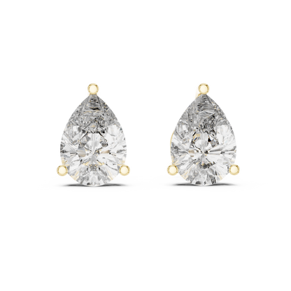 Pear Cluster Diamond Earrings