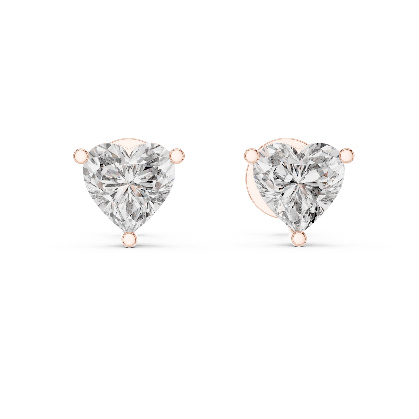 geometric diamond earrings