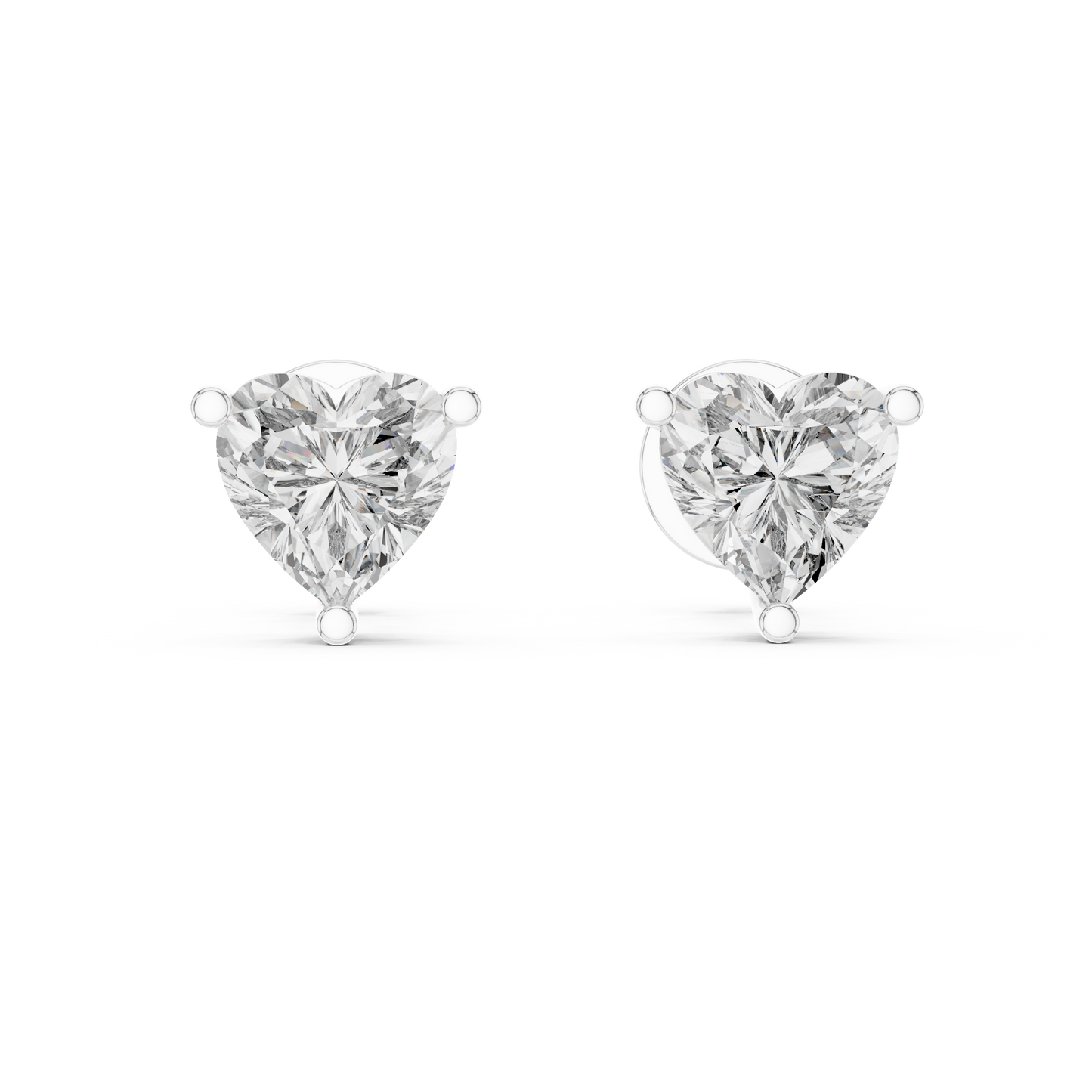 geometric diamond earrings
