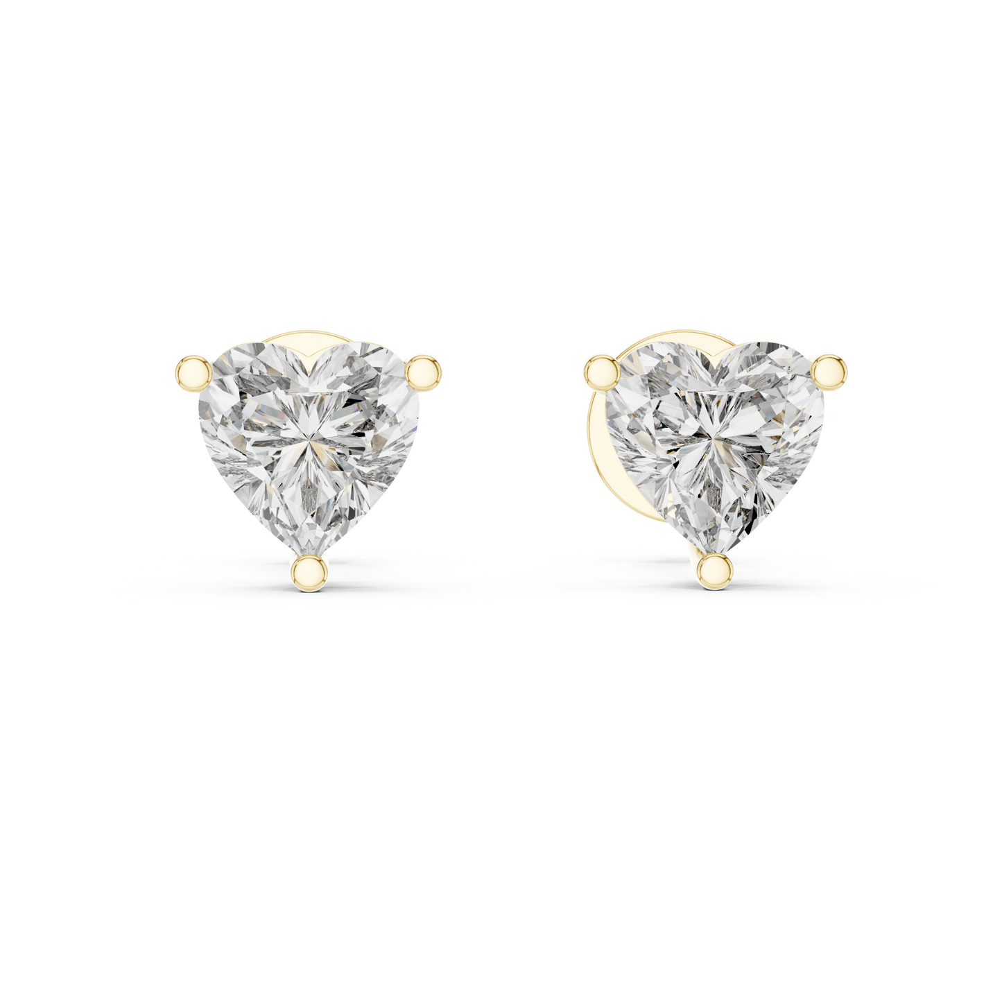 geometric diamond earrings