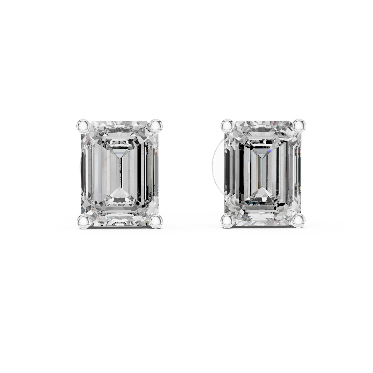 emerald halo diamond earrings