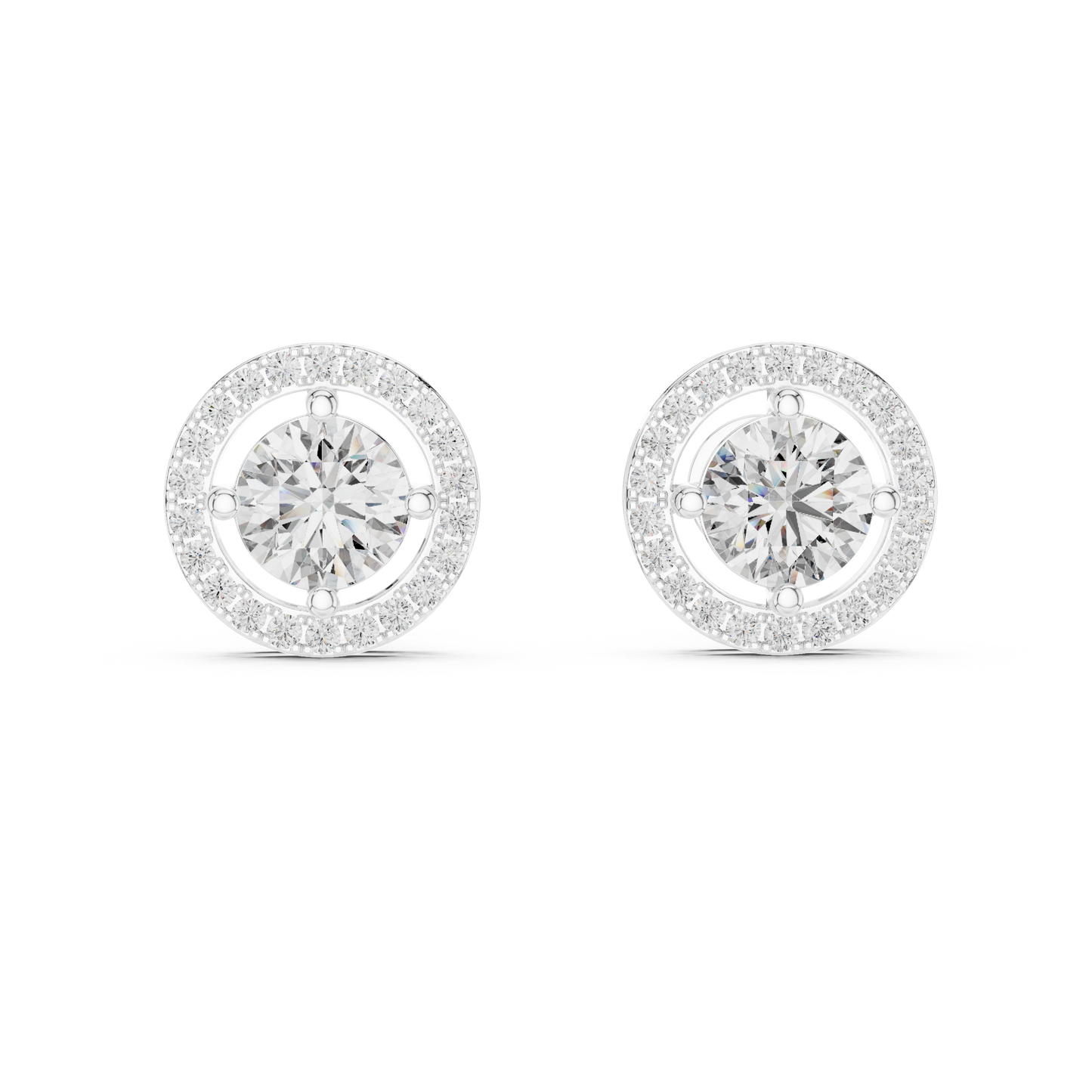 princess diamond earrings