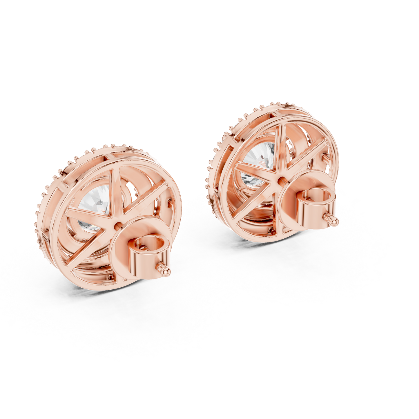 double halo diamond earrings