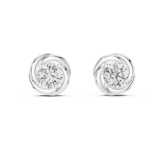 Cushion Stud Diamond Earrings