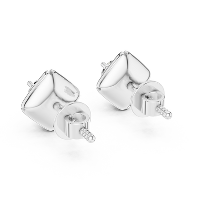 Hexagon Diamond Earrings