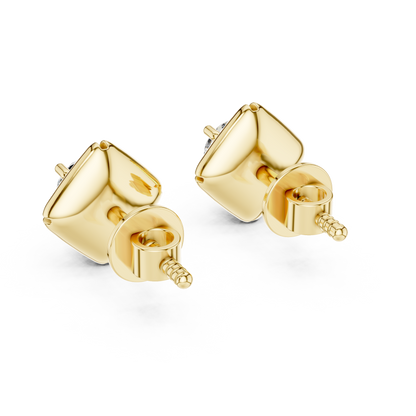 Hexagon Diamond Earrings