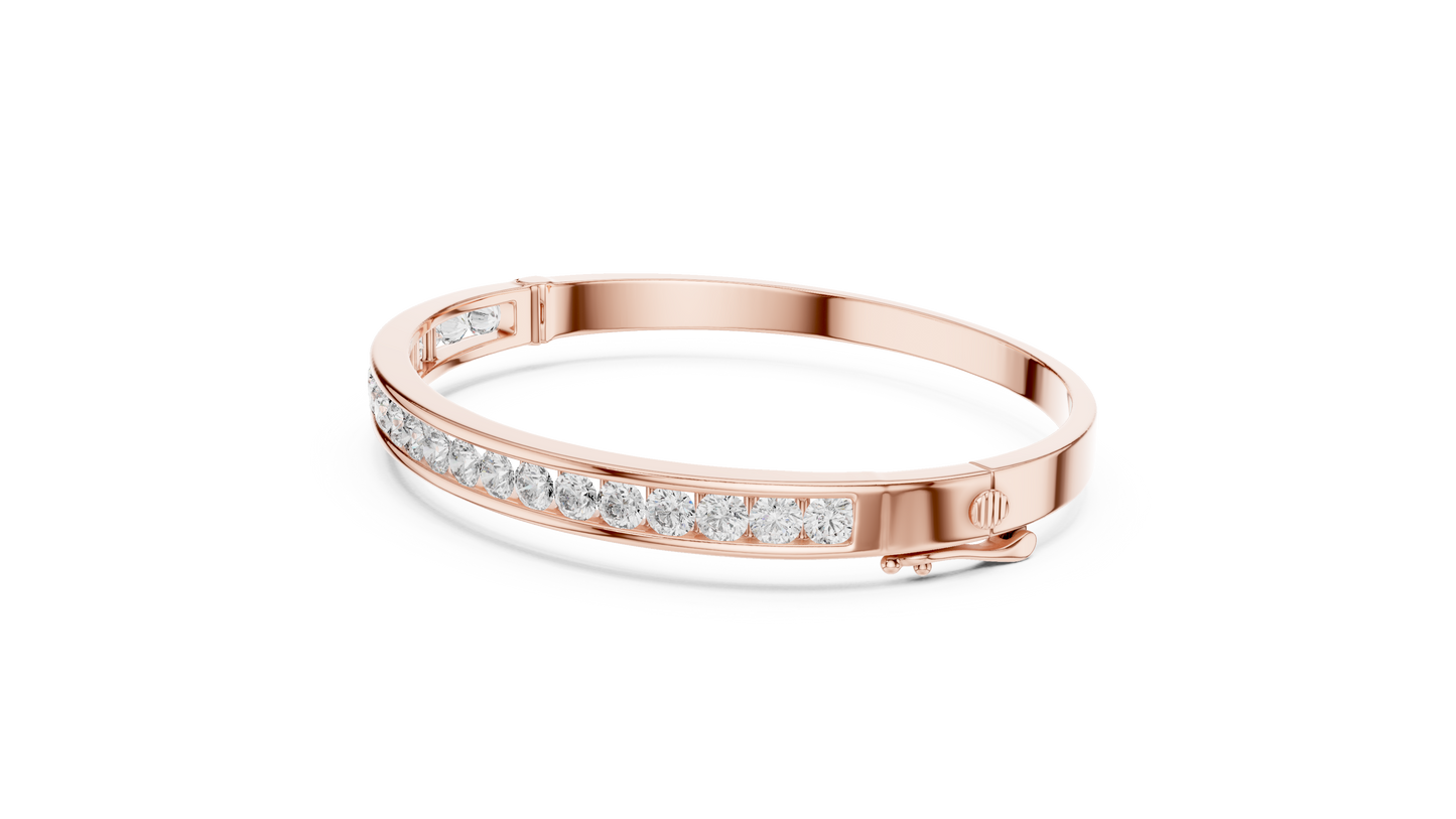 half bezel diamond bracelet