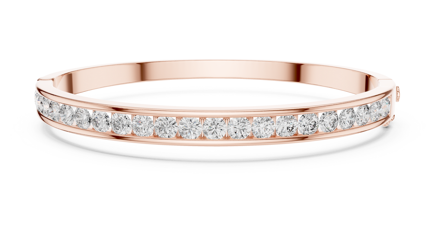 half bezel diamond bracelet
