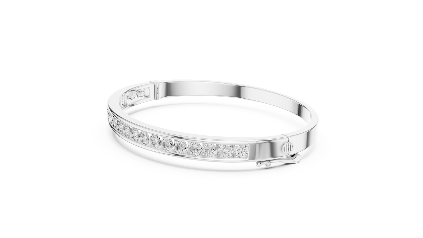half bezel diamond bracelet
