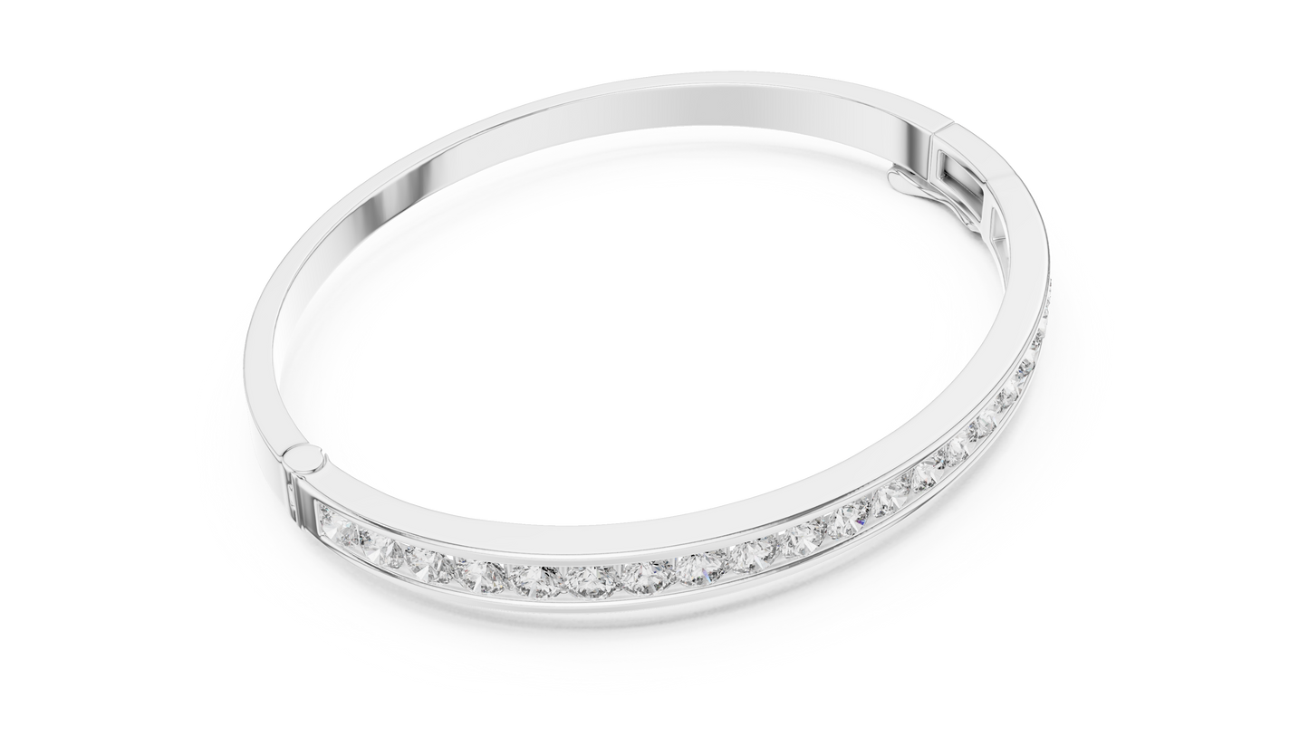 half bezel diamond bracelet