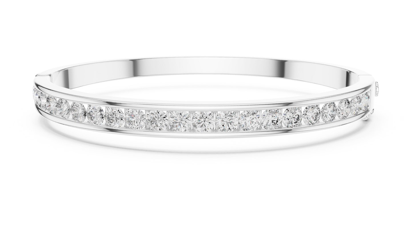 half bezel diamond bracelet