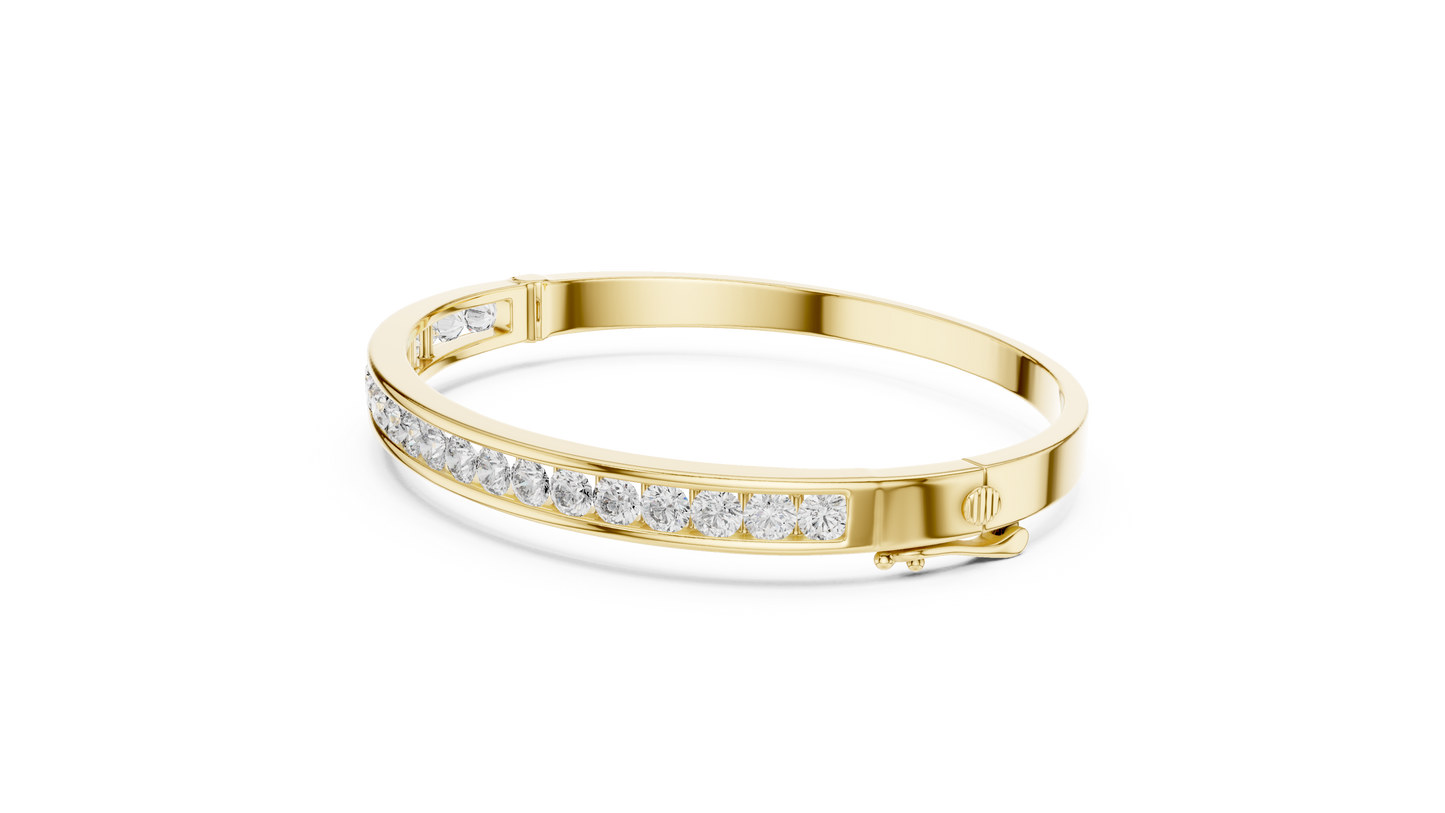 half bezel diamond bracelet