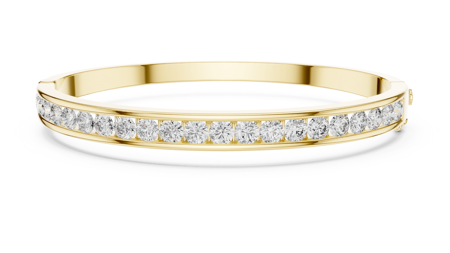 half bezel diamond bracelet