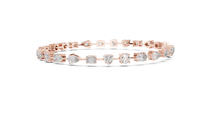 Mixed Shape Diamond Bracelet