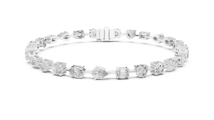 Mixed Shape Diamond Bracelet