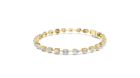 Mixed Shape Diamond Bracelet