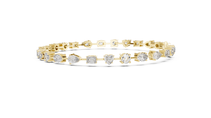Mixed Shape Diamond Bracelet