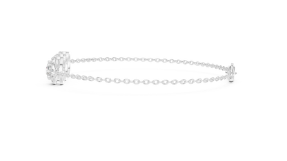 Round Halo Diamond Bracelet