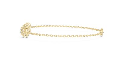 Round Halo Diamond Bracelet