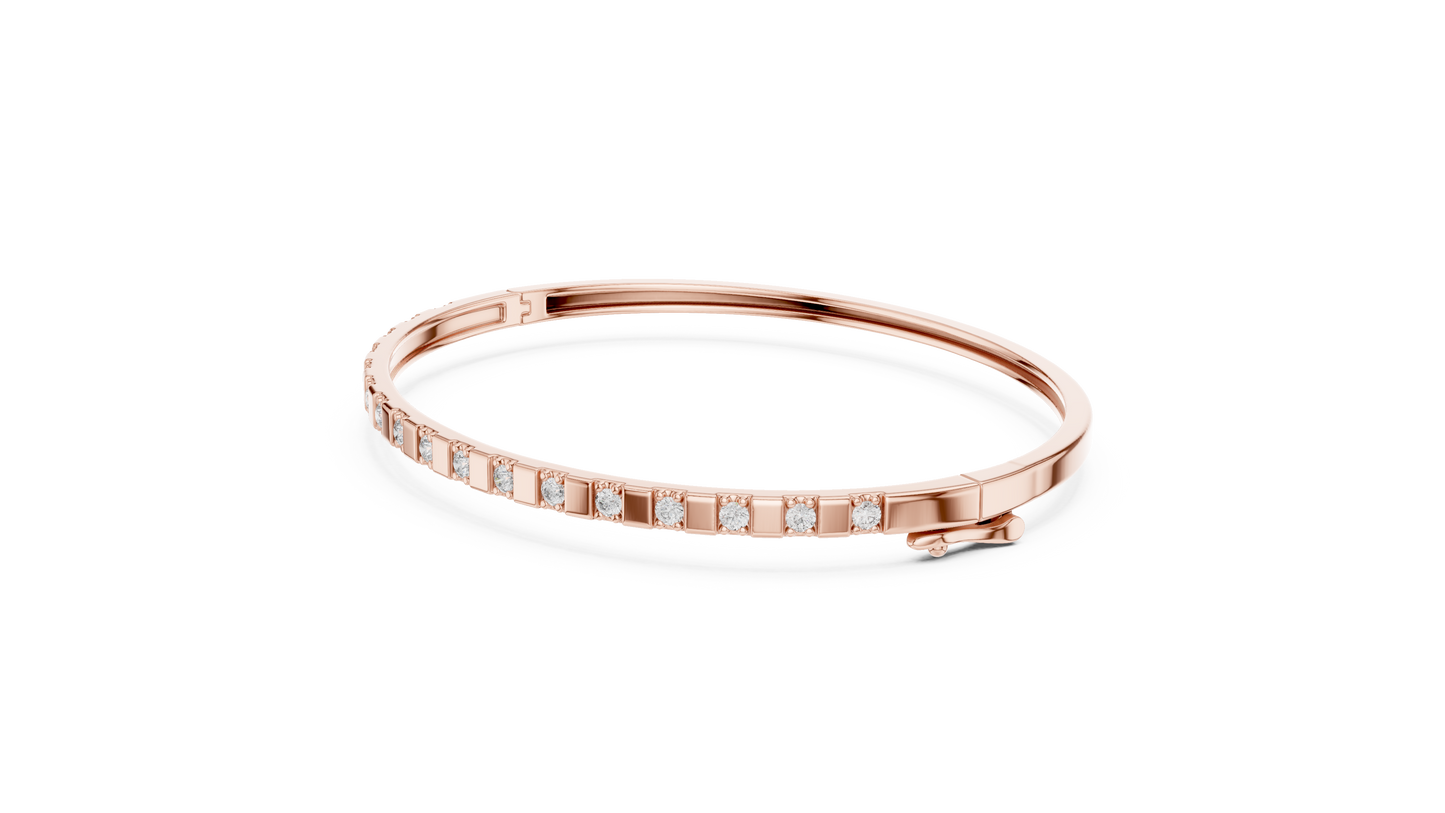 slim diamond bangle bracelet