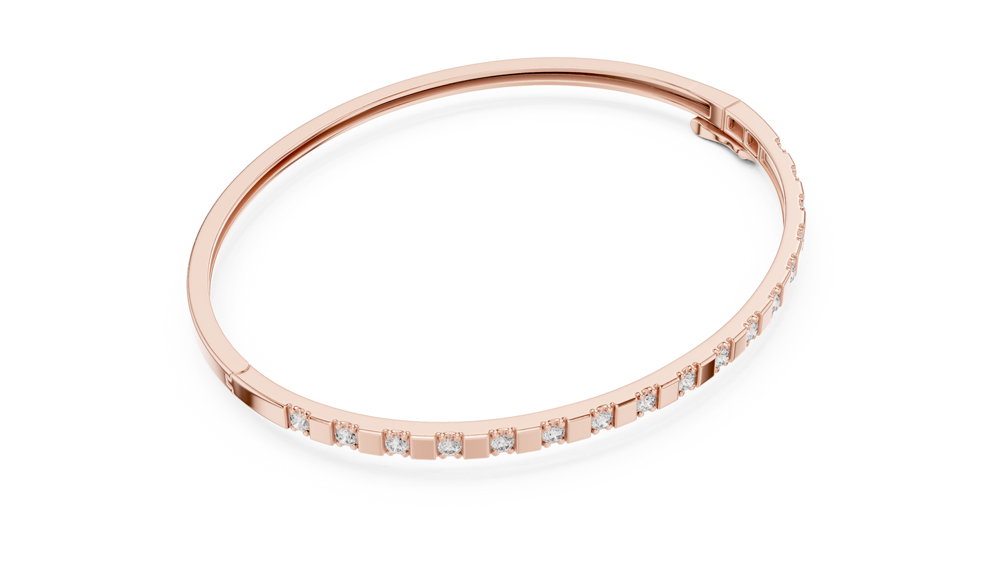 slim diamond bangle bracelet