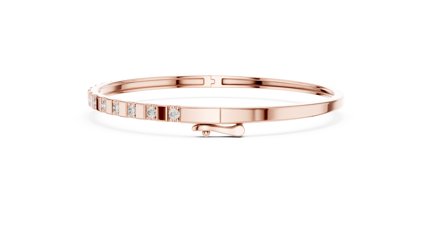 slim diamond bangle bracelet