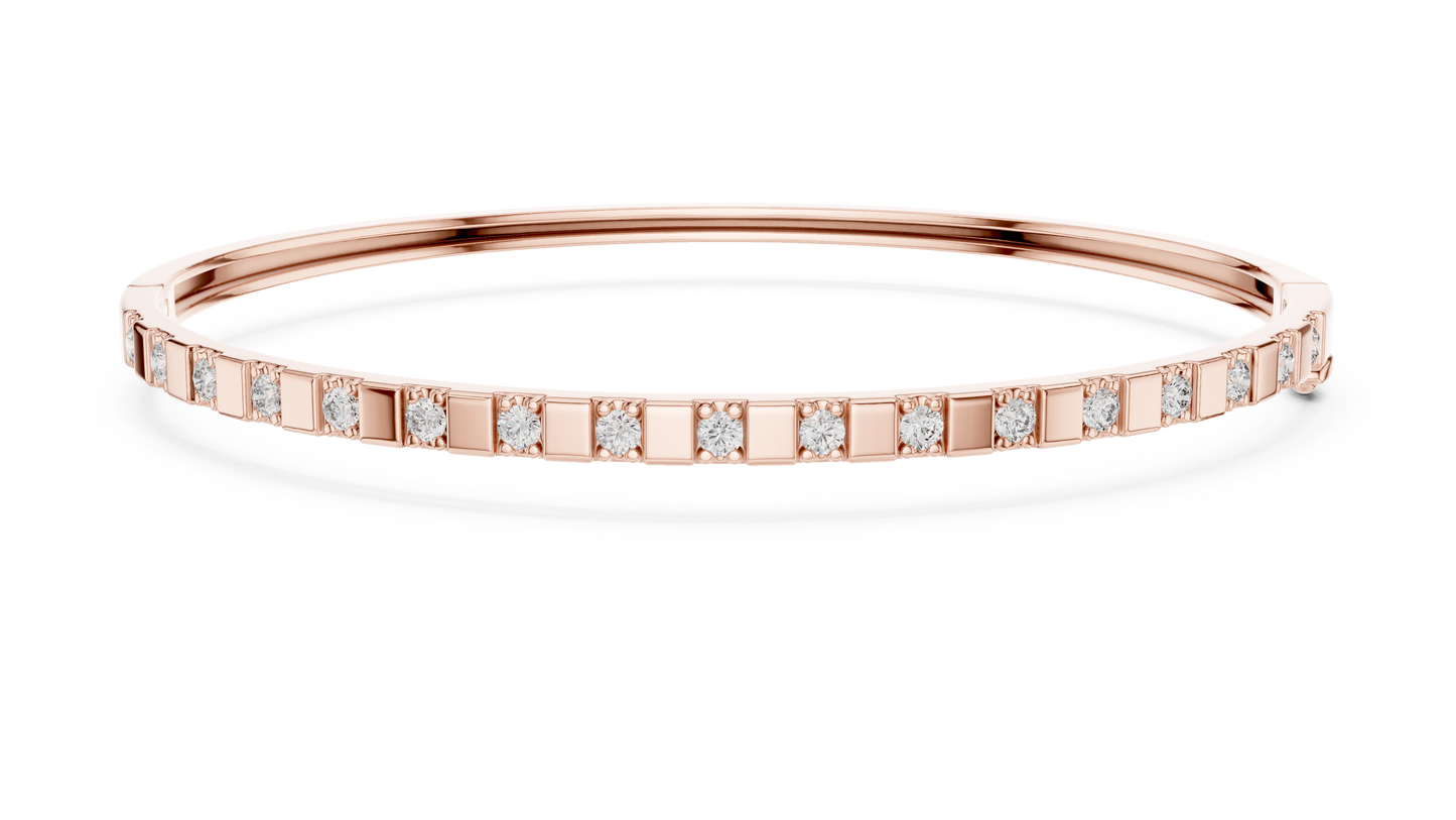 slim diamond bangle bracelet