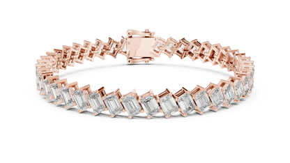 Emerald Diamond Tennis Bracelet