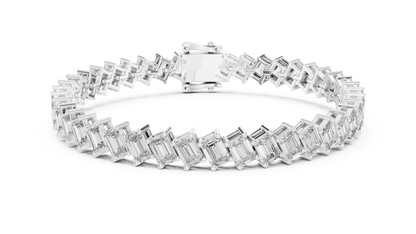 Emerald Diamond Tennis Bracelet