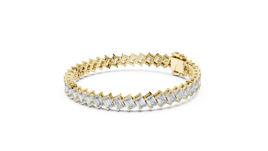 Emerald Diamond Tennis Bracelet