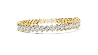 Emerald Diamond Tennis Bracelet