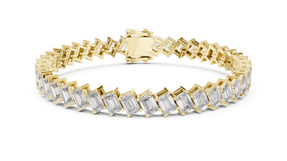 Emerald Diamond Tennis Bracelet