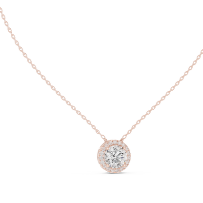 Luna Sunburst Diamond Pendant Necklace