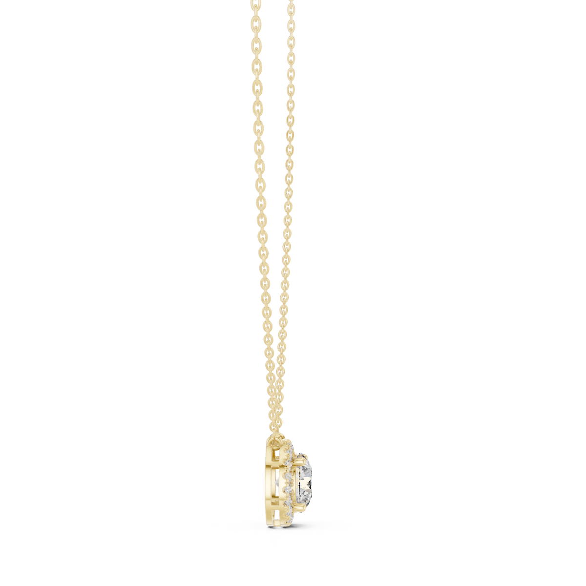 luna sunburst diamond pendant necklace