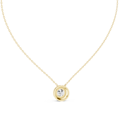 Luna Sunburst Diamond Pendant Necklace