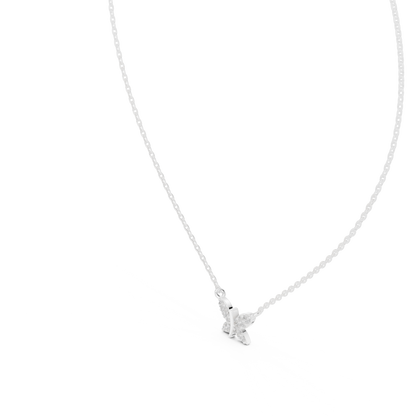 Aurelia Butterfly Diamond Pendant Necklace