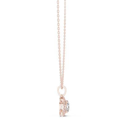 Nova Round Bezel Diamond Pendant Necklace