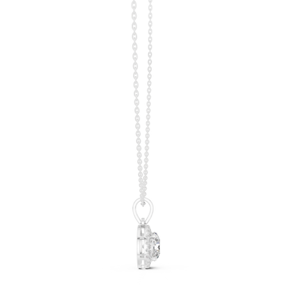 Nova Round Bezel Diamond Pendant Necklace