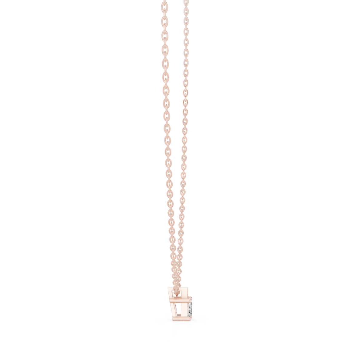 nova emerald bezel diamond pendant necklace