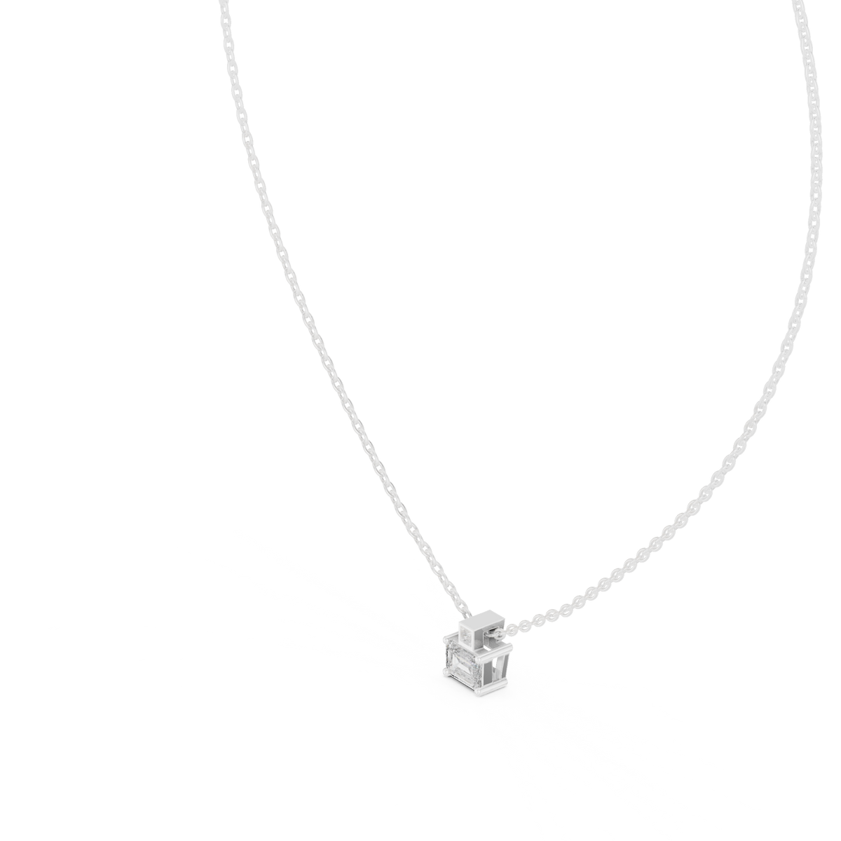 nova emerald bezel diamond pendant necklace