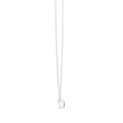 Nova Emerald Bezel Diamond Pendant Necklace