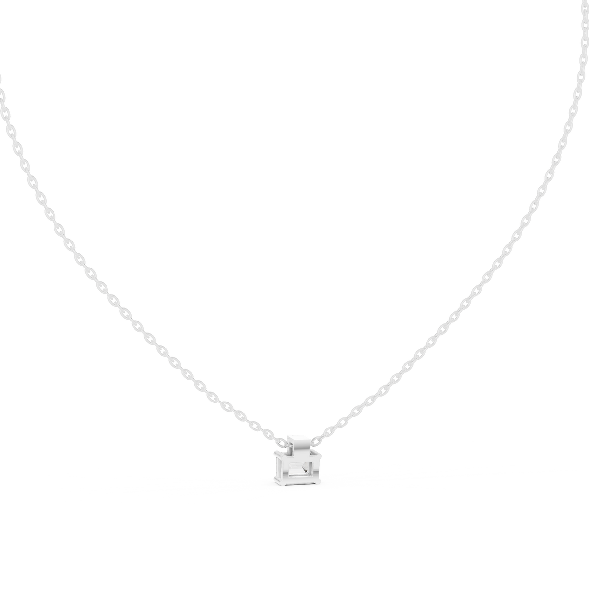 nova emerald bezel diamond pendant necklace